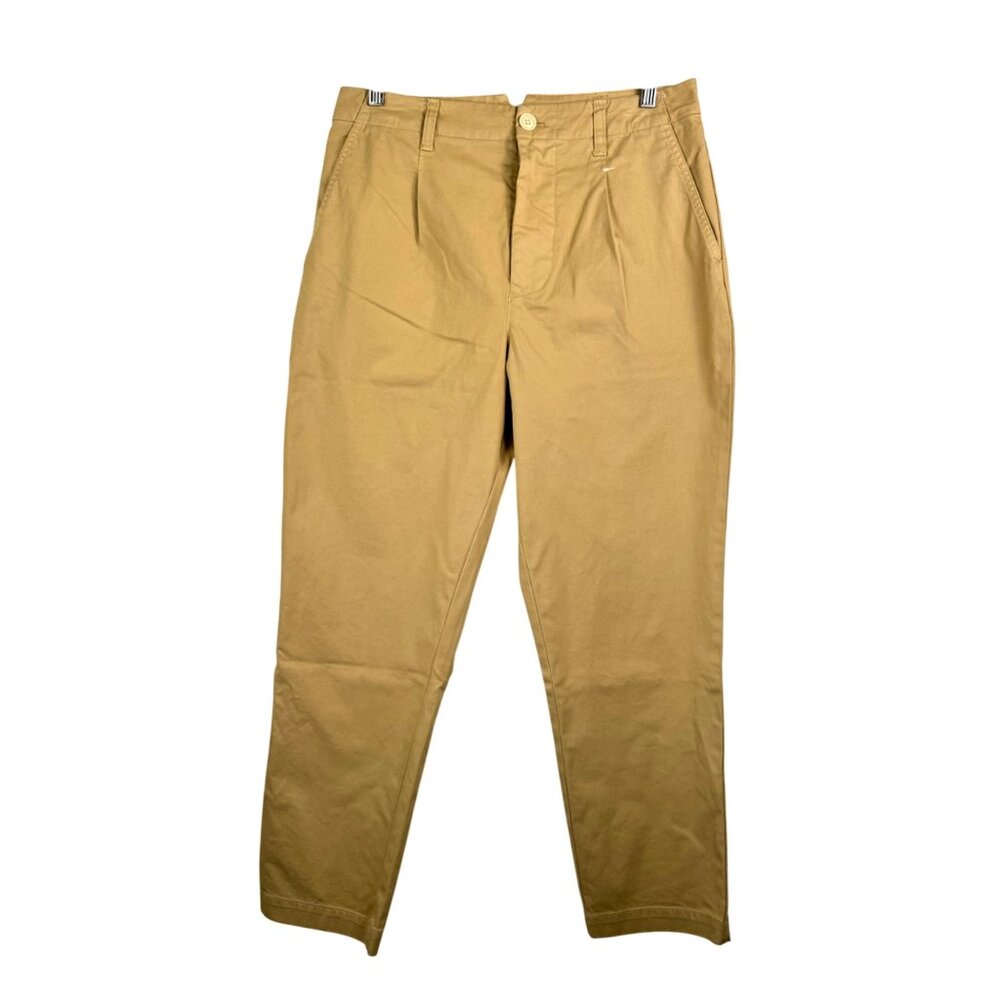 Alex Mill Pleated Boy Chino  Pants‎ tan cropped preppy 90s sz 8